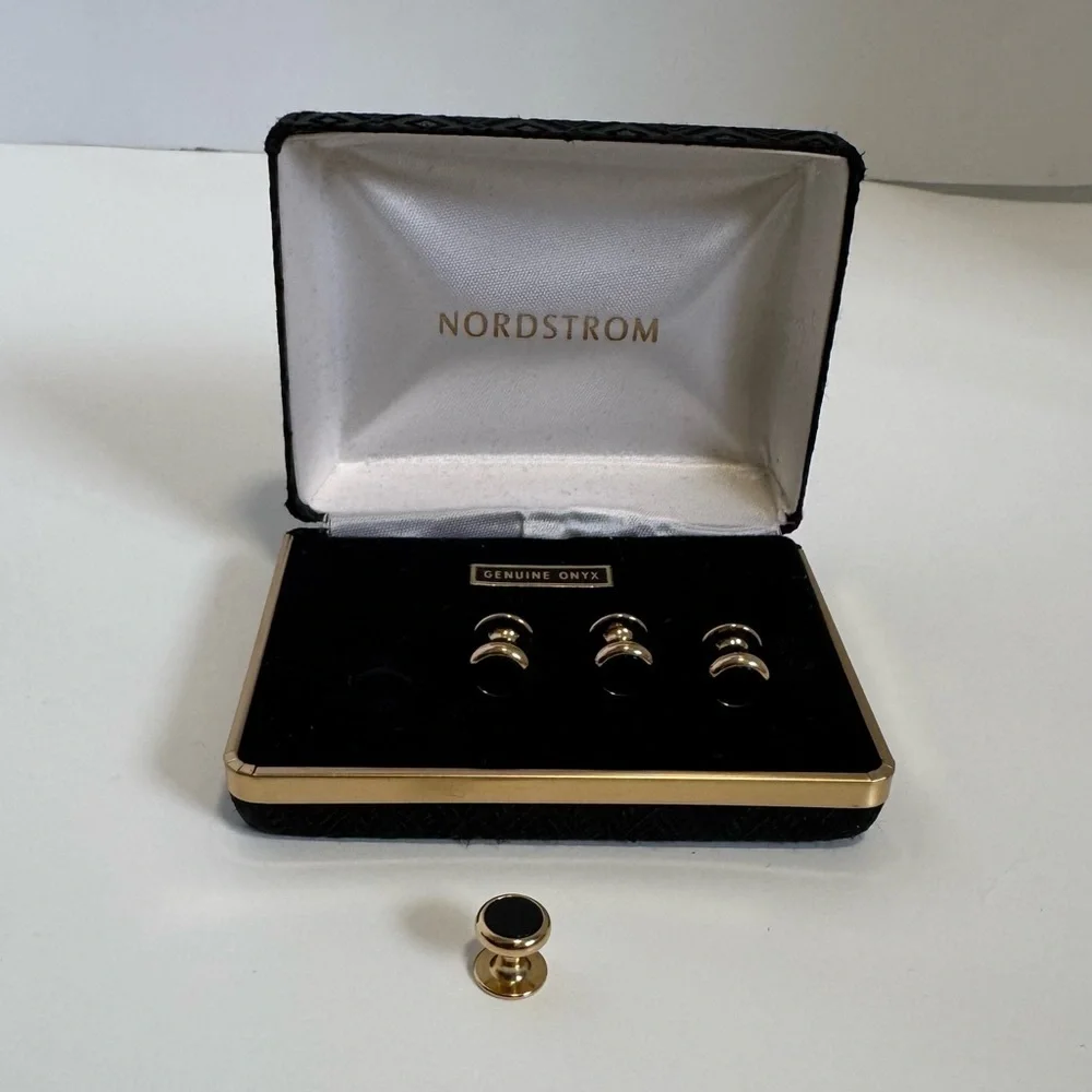 Nordstrom Genuine Onyx Cufflinks.
